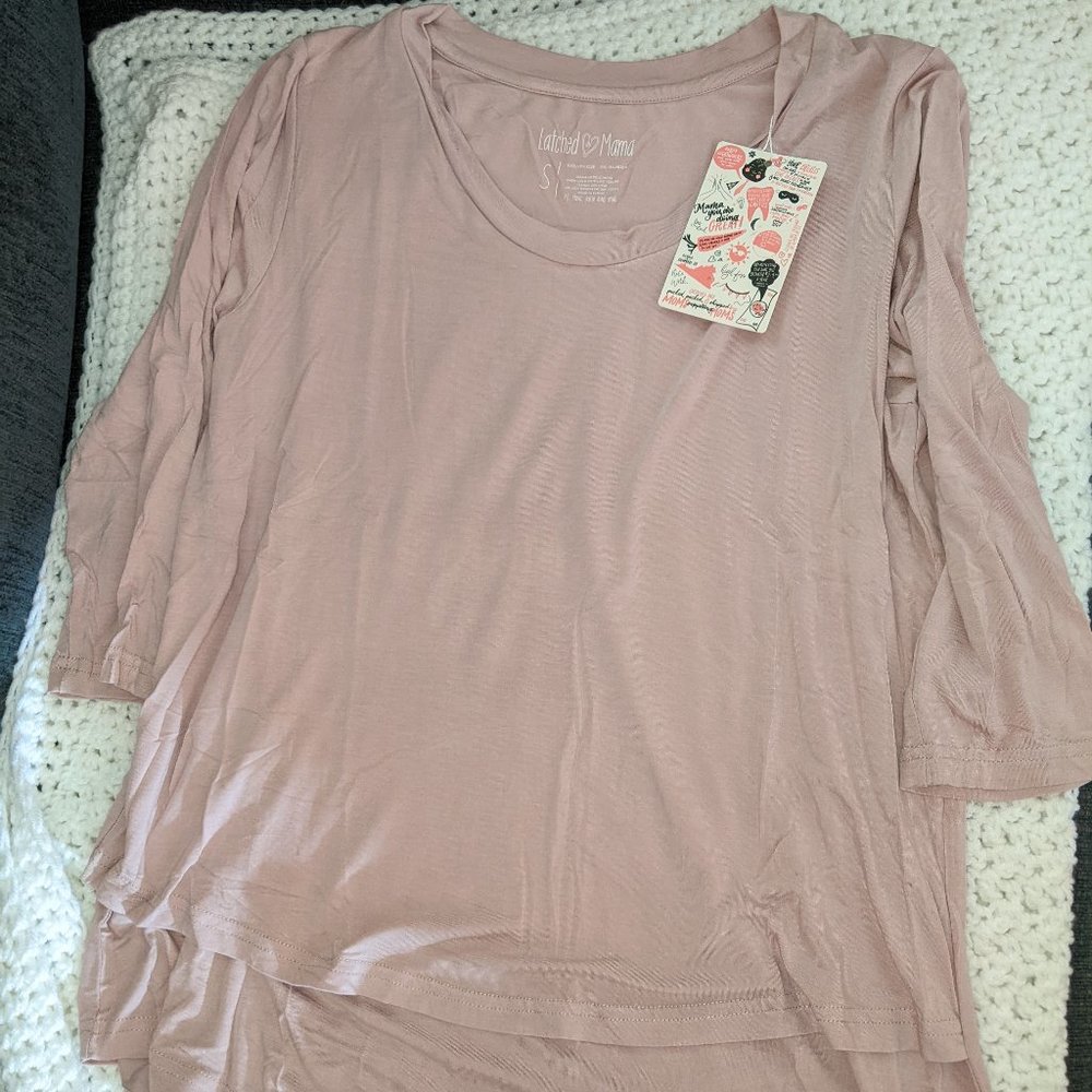 Latched Mama 3/4 sleeve boyfriend